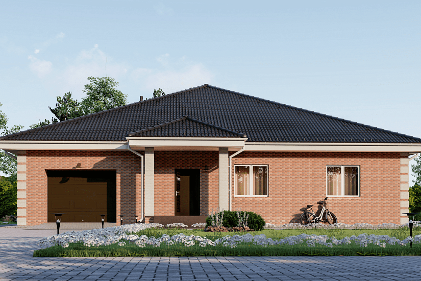 Жилой дом-блочный 390мм-17955х8995мм-1эт-АР-КР