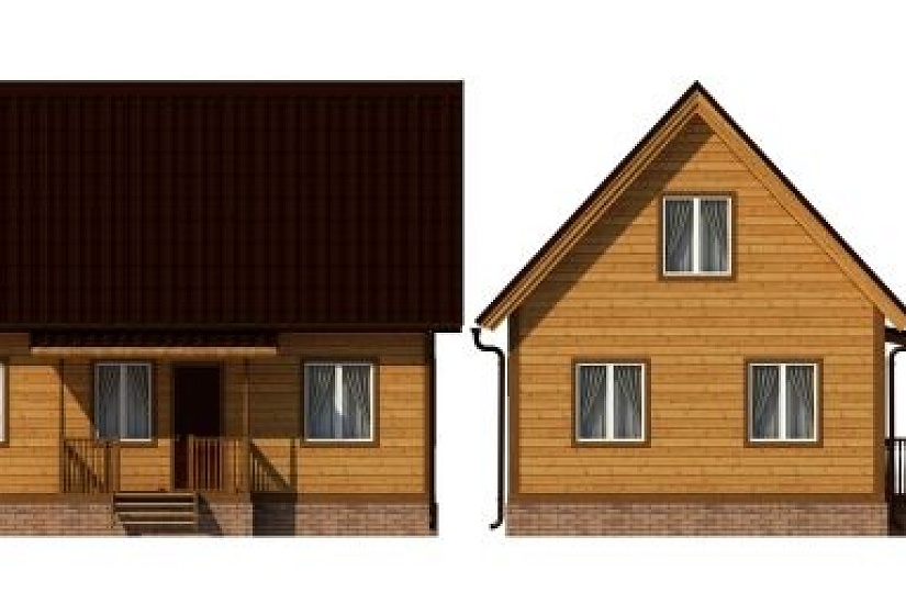 ДОМ ИЗ БРУСА ДБр-95