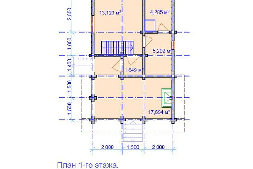 Дачный домик из клееного бруса