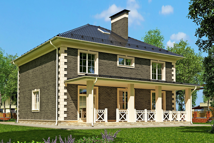 Дом-газосиликатные блоки 400 мм-11900х15300мм-2эт.-АР-РП