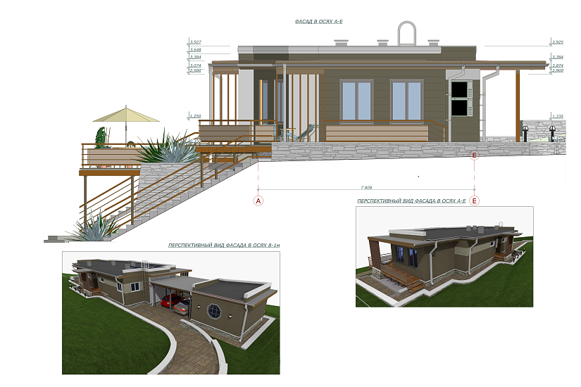 Дом-каркас200мм-32000х7800-КР