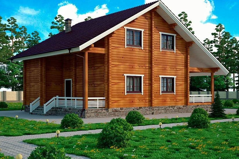 Дом из профилированного бруса ПБ-190