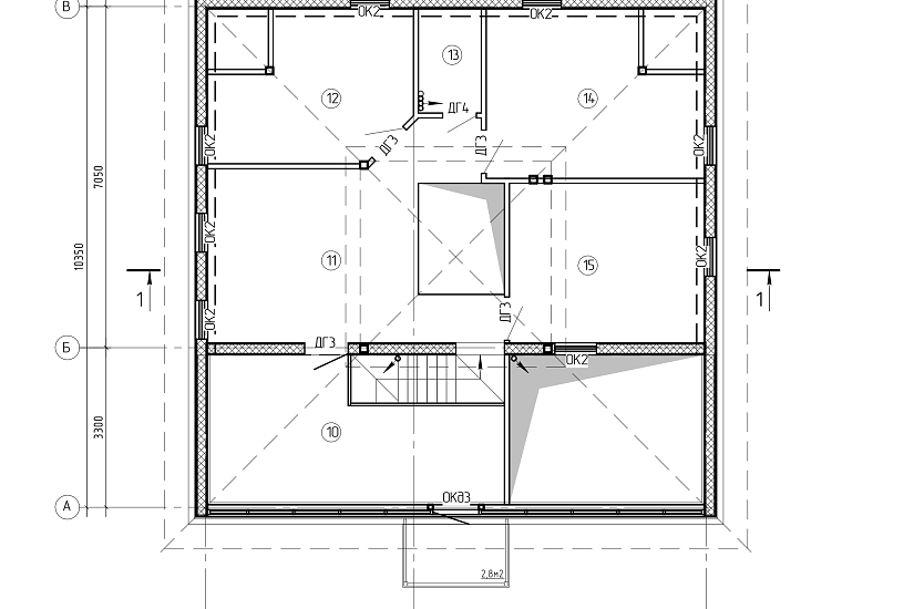 Дом-1,5эт-кирпич-каркас-10350х10350-ЭП