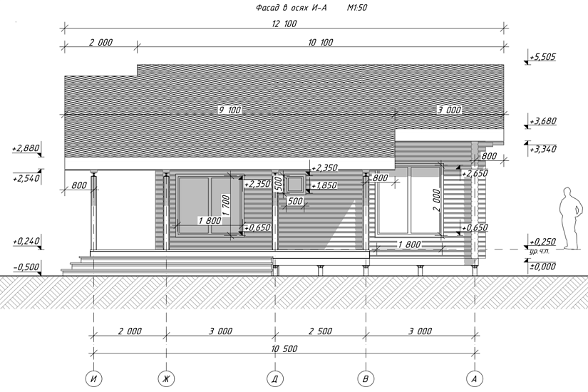 Дом-брус-1этаж-10500х16500-КД