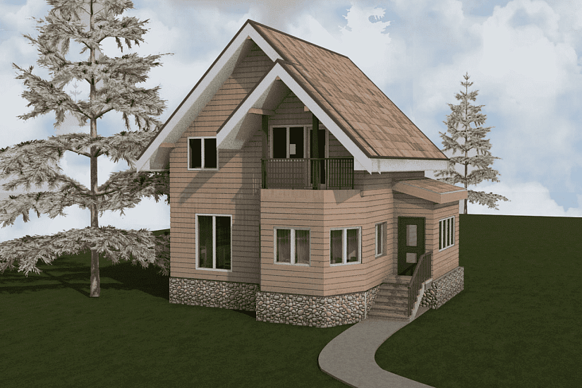 Дом-брус150х150мм-8600х8300мм-1,5эт-АР