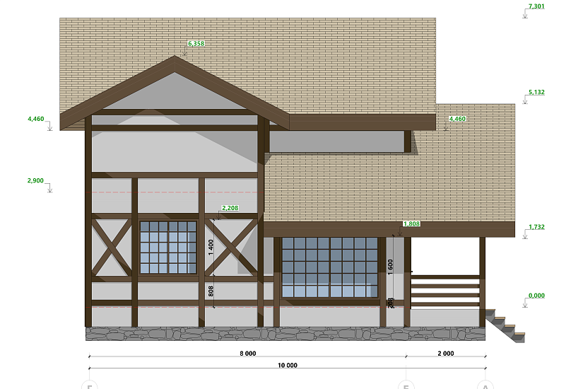 Дом-2эт-каркас-14700х10000-ЭП
