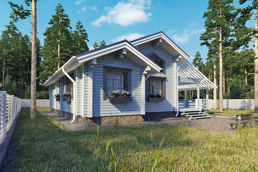 Дом из профилированного бруса ПБ-167