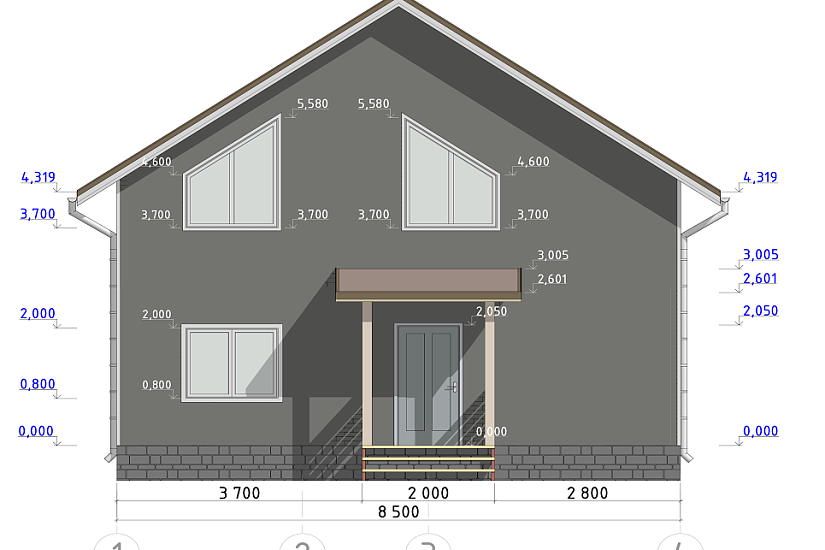 Дом-каркасный-1,5этажа-8500х10000-АР
