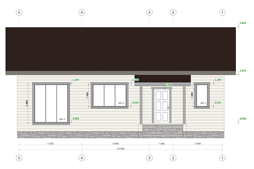 Дом-каркасный315мм-12000х10500мм-АР-КР Дом-каркасный315мм-12000х10500мм-АР-КР