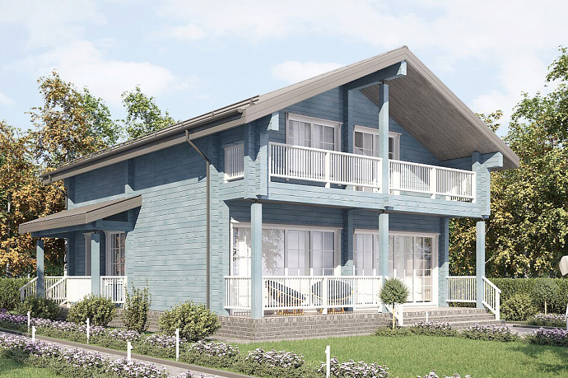 Проект дома из бруса №634 Проект дома из бруса №634