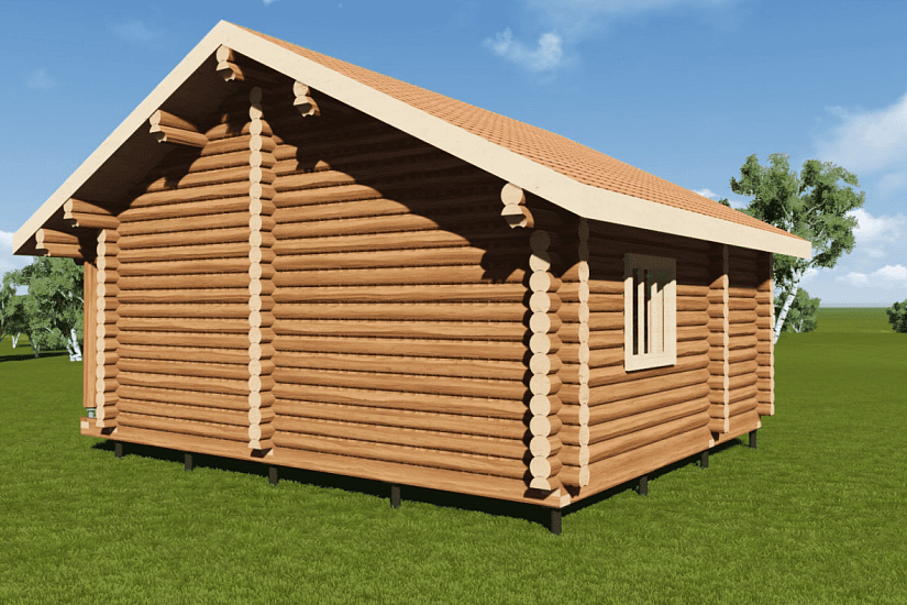 Баня-бревно220мм-1эт-7700х6400мм-КР Баня-бревно220мм-1эт-7700х6400мм-КР