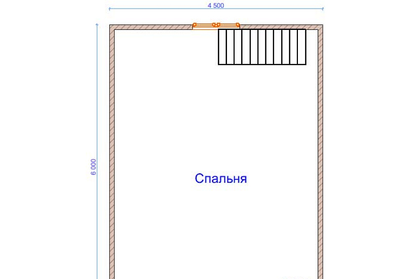 Дом из бруса №21 6x8 м
