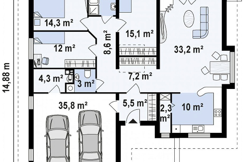 ДОМ ИЗ ГАЗОБЕТОНА ГД-156а