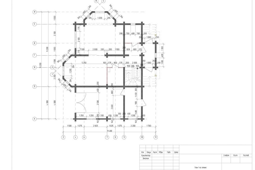 Индивидуальный жилой дом из профилированного бруса