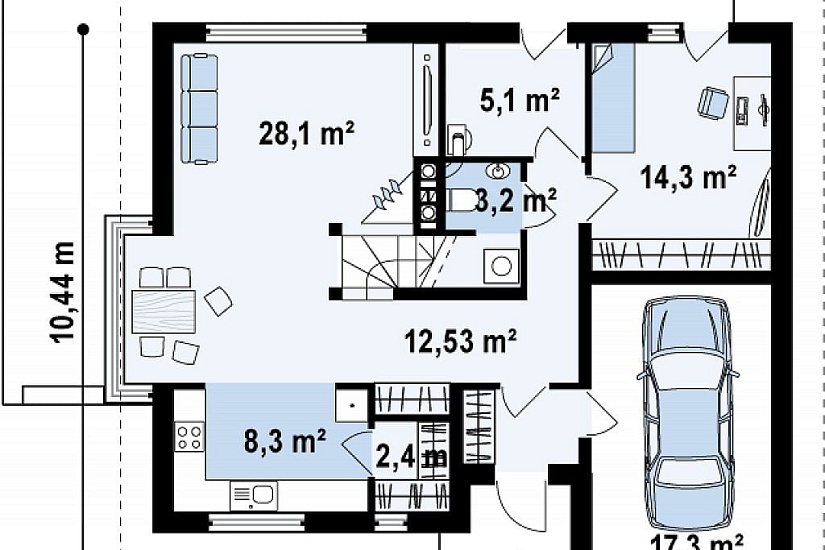 ДОМ ИЗ ГАЗОБЕТОНА ГД-149б