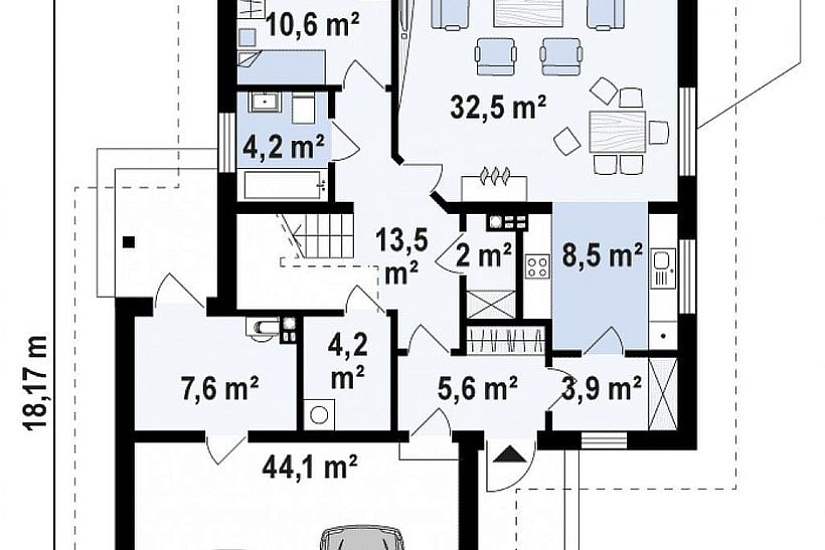 ДОМ ИЗ ГАЗОБЕТОНА ГД-227а