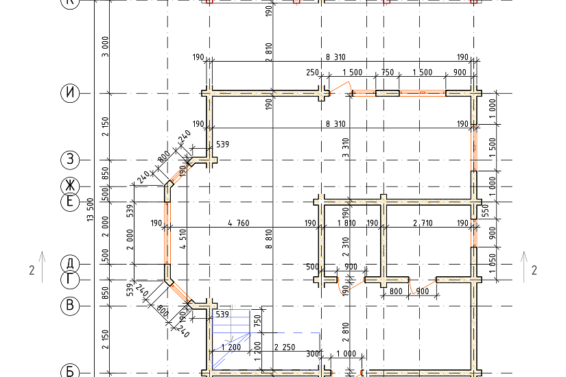 Дом-брус190мм-9850х13500мм-АР