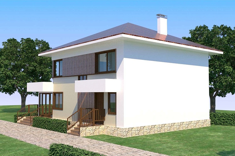 Каркасный дом КД-201-2