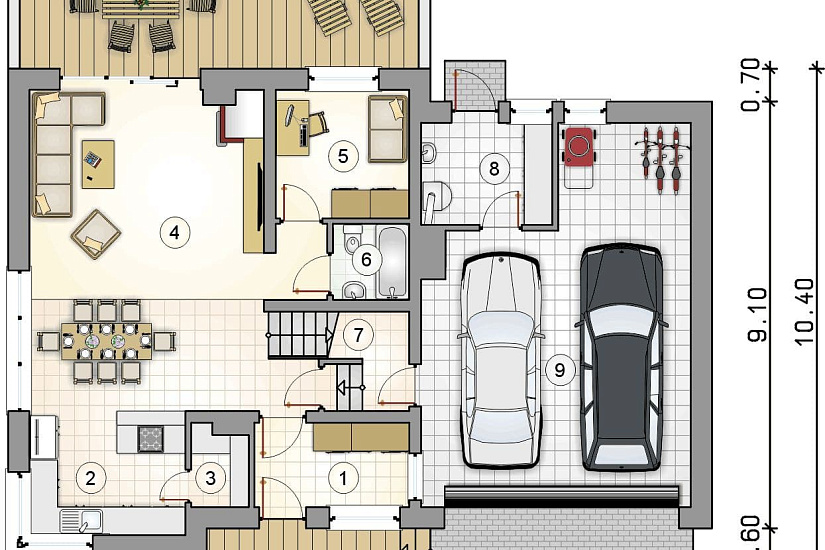 Проект дома из блоков Лента Проект дома из блоков Лента