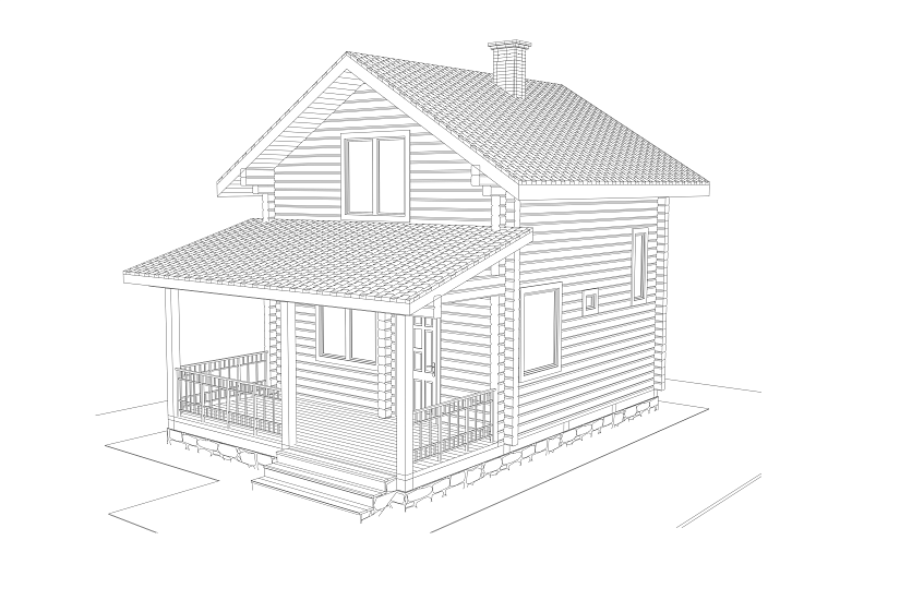 Дом-профбрус166х160-1,5эт-8000х5500-КД-РП Дом-профбрус166х160-1,5эт-8000х5500-КД-РП