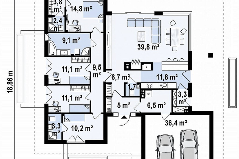 ДОМ ИЗ ГАЗОБЕТОНА ГД-182б