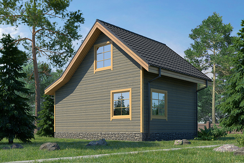 Проект дома из бруса №325 Проект дома из бруса №325
