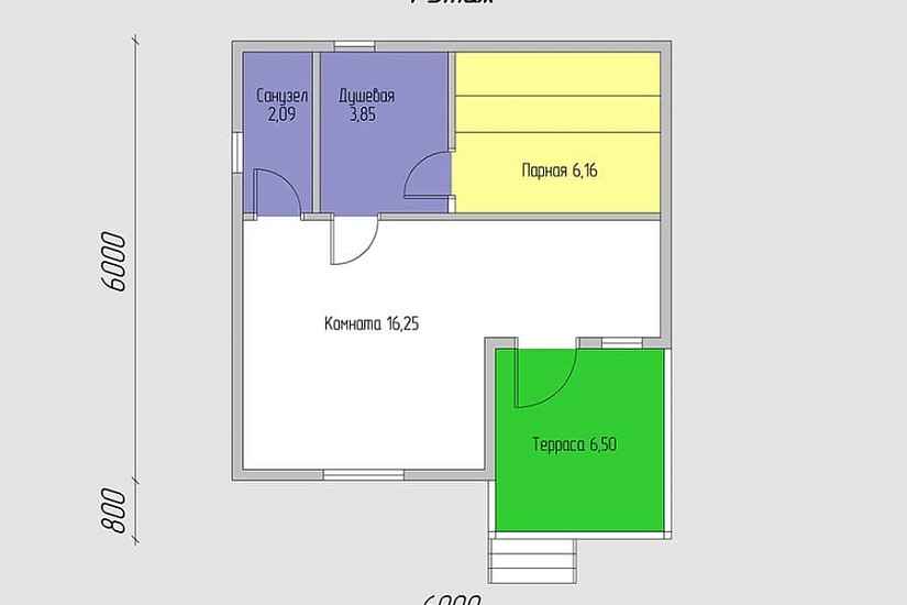 Баня Лагуна К 6.0х6.0 м