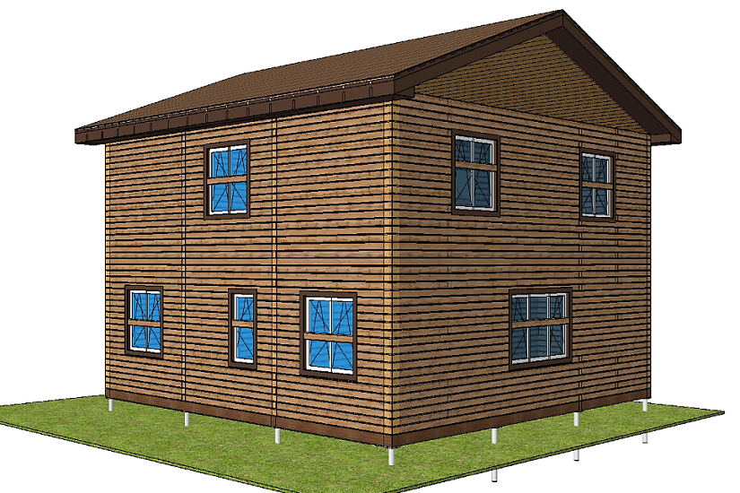 Дом-брус-2этажа-8810х8810-АР-КР Дом-брус-2этажа-8810х8810-АР-КР