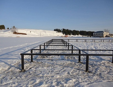 В Пермском крае возведено сразу четыре пирса на винтовых сваях