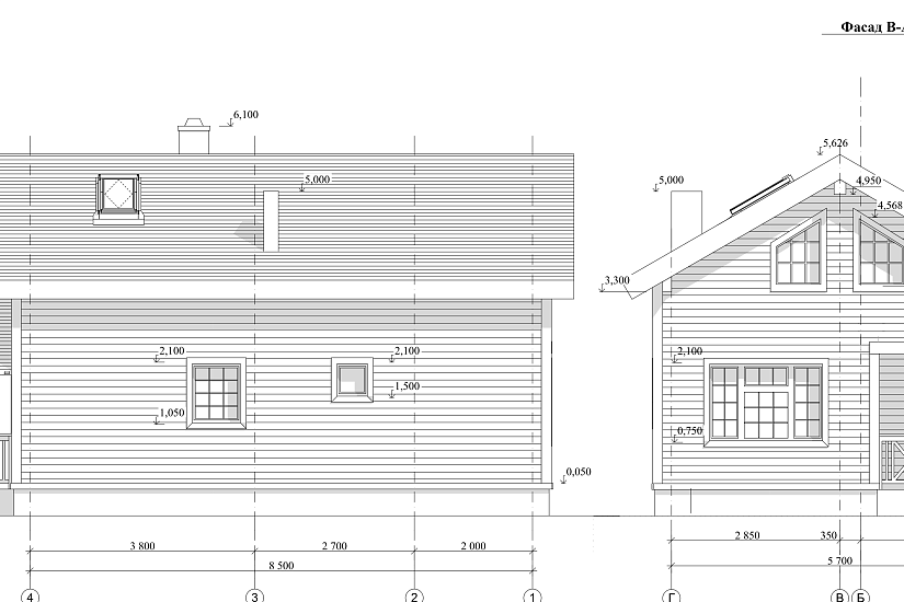 Дом-1,5эт-брус150мм-8500х5700мм-АР Дом-1,5эт-брус150мм-8500х5700мм-АР