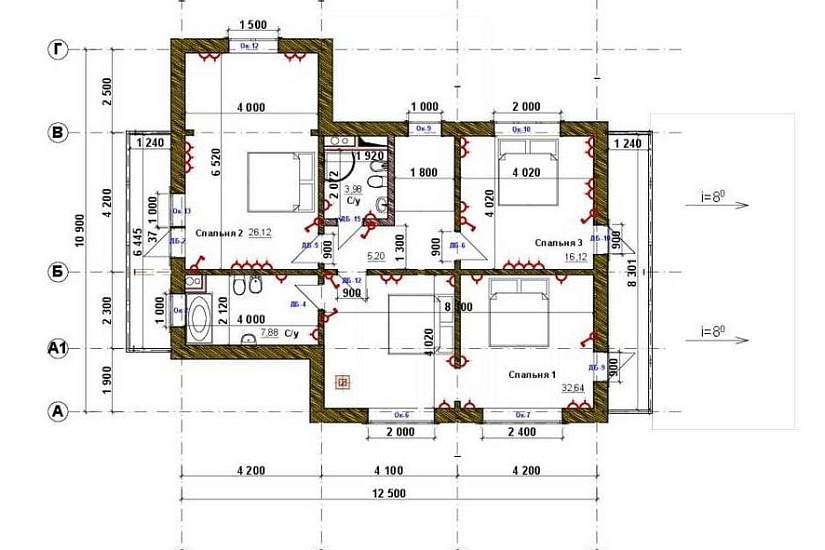 Индивидуальный жилой дом из клееного профилированного бруса Индивидуальный жилой дом из клееного профилированного бруса