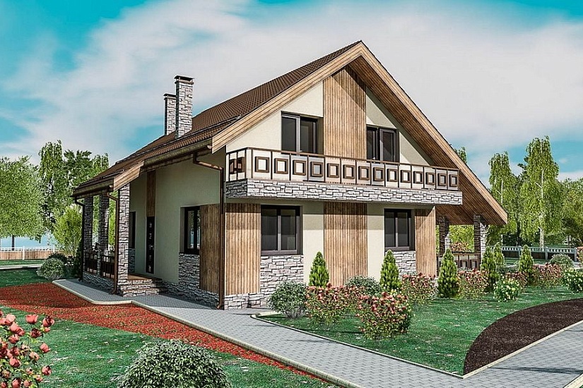 Каркасный дом КД-195-4