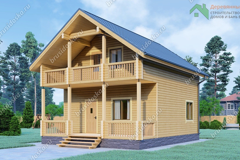 Дом из профилированного бруса 7х9