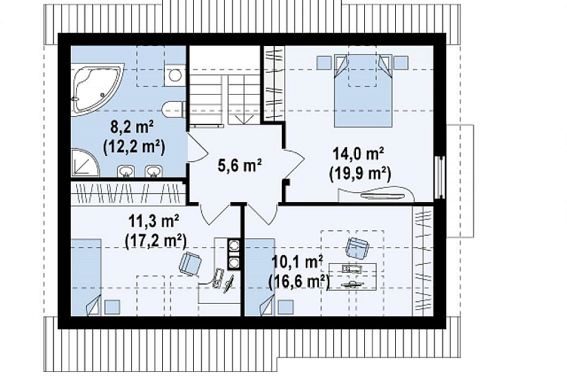 ДОМ ИЗ ГАЗОБЕТОНА ГД-125