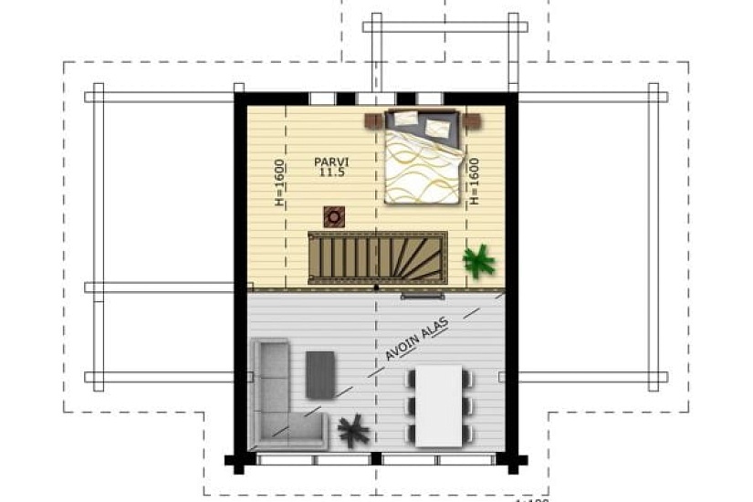 Дом из бруса Чистополь 93s