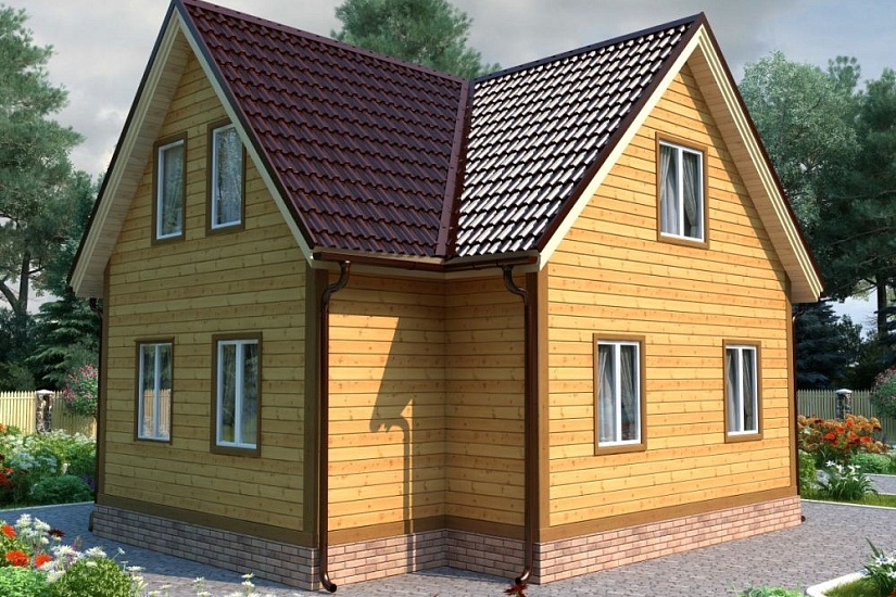 ДОМ ИЗ БРУСА ДБр-114