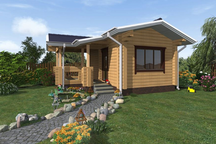 Проект бани из бруса №849