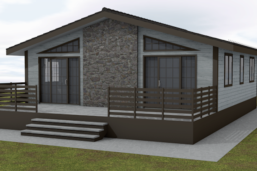 Жилой дом-каркас-1эт-9000х13000мм-АР