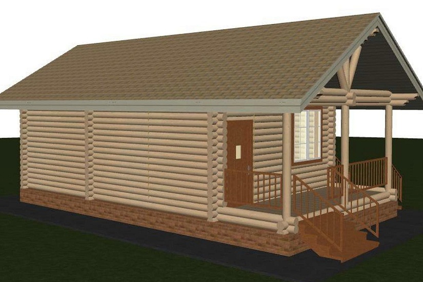 Дом-бревно200мм-10250х5500-1эт-АР