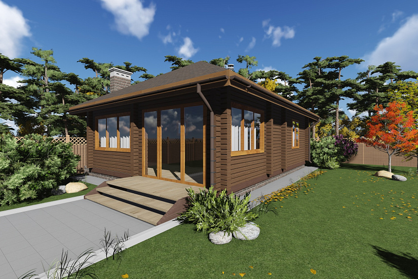 Баня из бруса №823