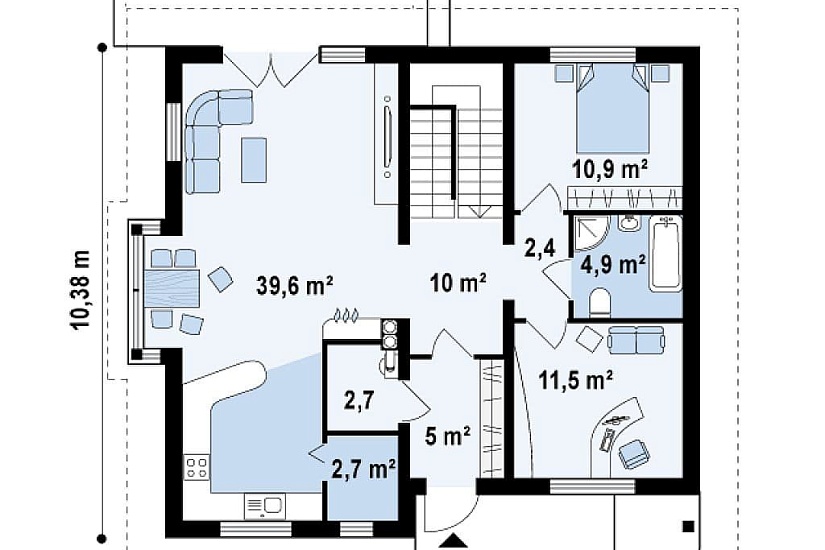 ДОМ ИЗ ГАЗОБЕТОНА ГД-143