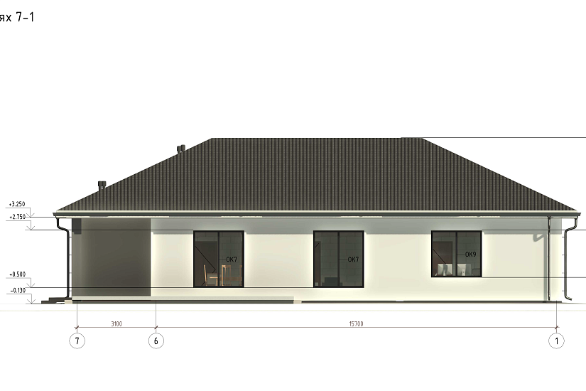 Дом-гараж-газоблок400мм-21700х19200мм-АР Дом-гараж-газоблок400мм-21700х19200мм-АР