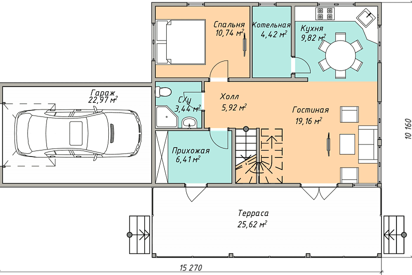 Каркасный дом КД-178
