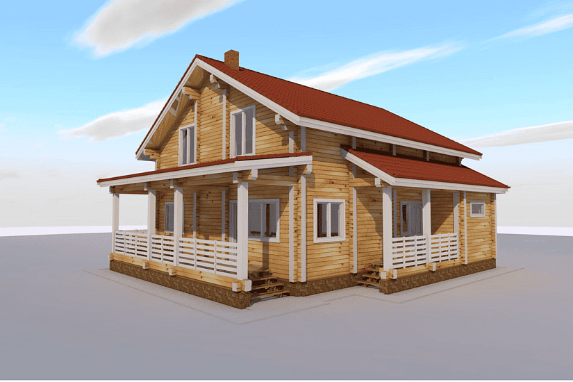Дом из бруса-1,5эт-10х12-АР Дом из бруса-1,5эт-10х12-АР