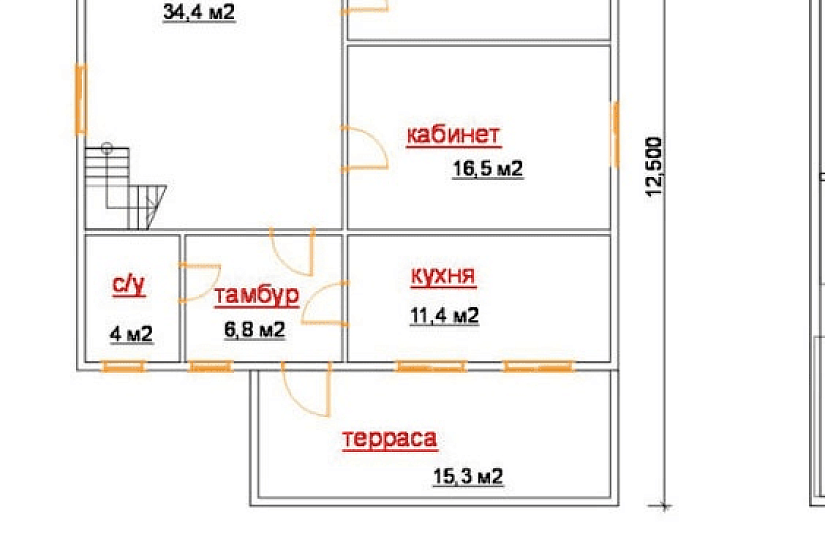 Дом 10х12,5 К2П12