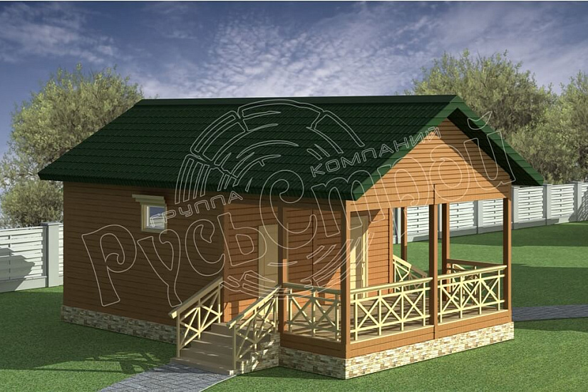 ПРОЕКТ Б-31 БАНЯ ИЗ ПРОФИЛИРОВАННОГО БРУСА