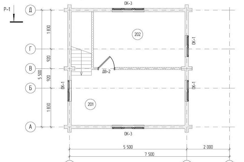 Индивидуальный жилой дом из профилированного бруса Индивидуальный жилой дом из профилированного бруса