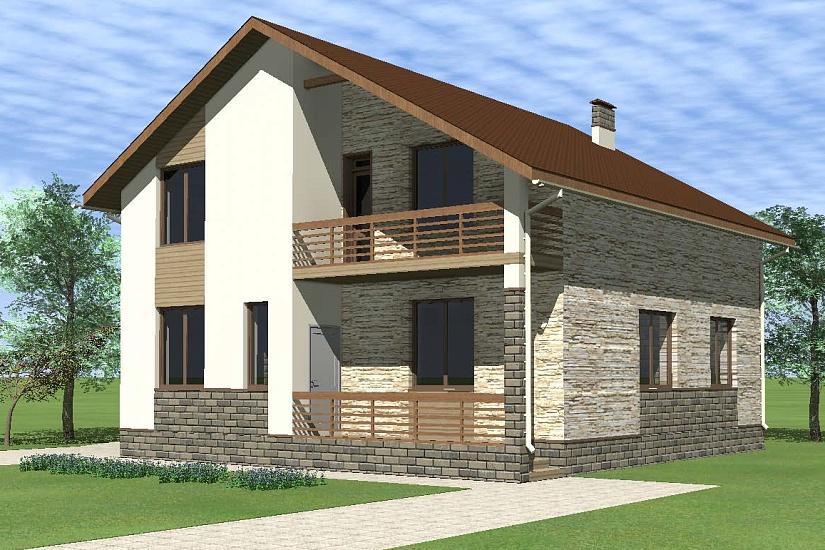 Каркасный дом КД-187