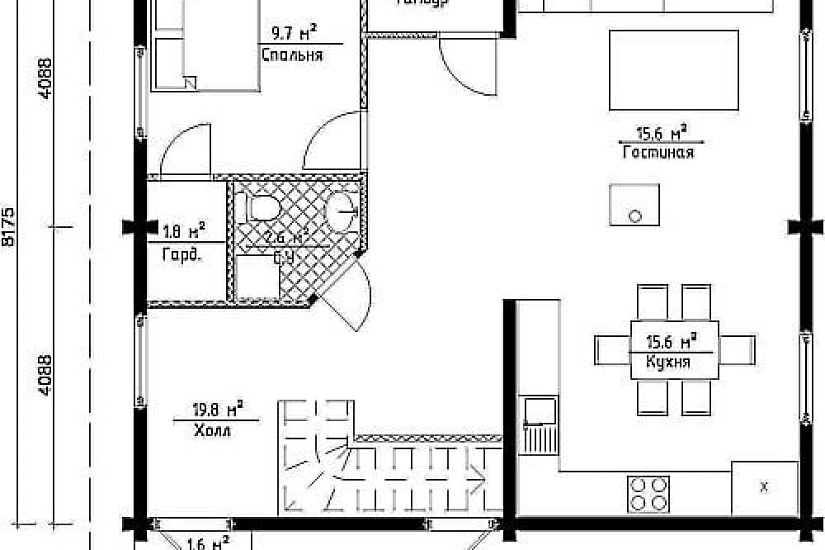 Дом ПБ 140,4 кв.м.