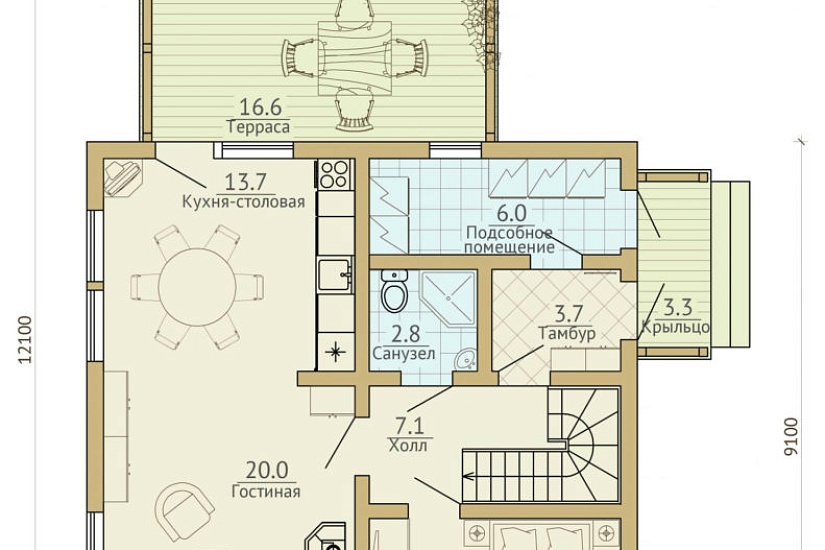 Дом ГБ 145,7 кв.м